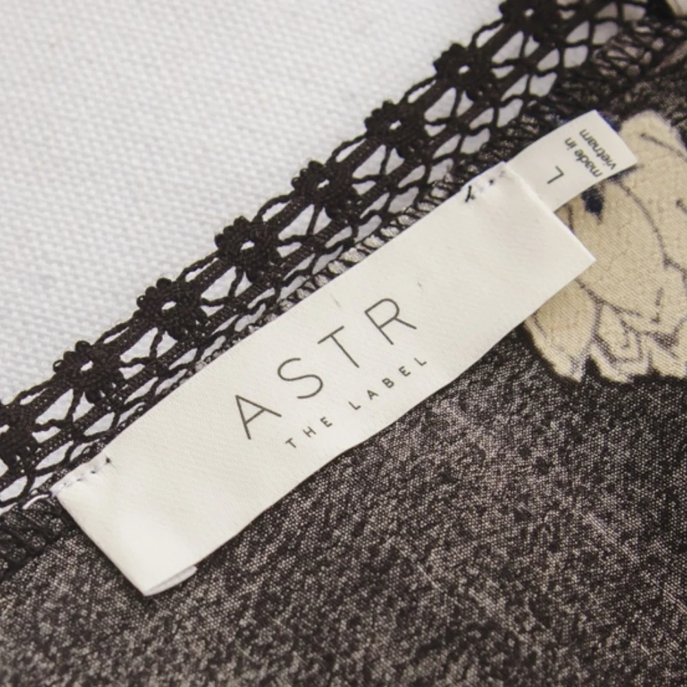 Astr Black A-Line Wrap Dress - Picture 5 of 5